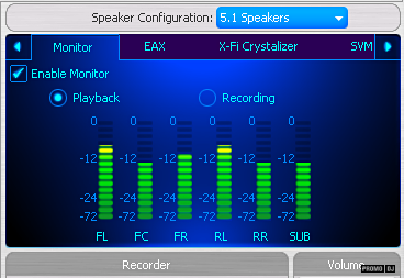 5.1 Speaker Configuration